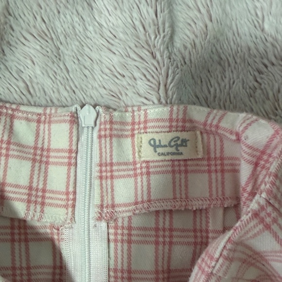 Brandy Melville Pink Plaid Mini Skirt - Picture 2 of 3